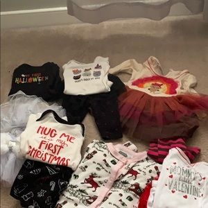 Bundle of Holiday outfits Julyish baby